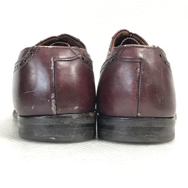 80s-90s Vintage/ALDEN 929/Full Brogue Wingtip Shoes/9D/26.5-27.0/Brown/(USED)