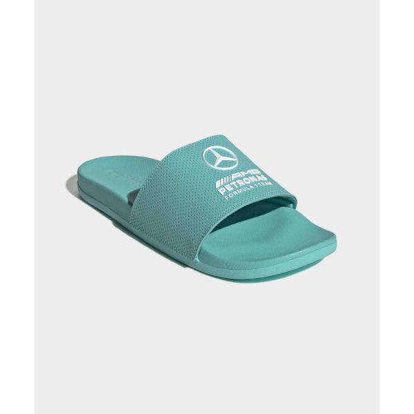 adidas Шлепанцы Adilette Comfort AMG Petronas Formula 1 Team Унисекс Зеленый KI6072