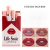 4Pcs Pipe Color Changing Lipstick Set Kit Lip Color Changing Balm Tube Candy Lipstick