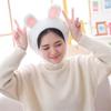 Green Headgear Winter Autumn Hats Female Beanie Caps Bunny Ears Big Frog Eyes Hat Plush Hat Rabbit
