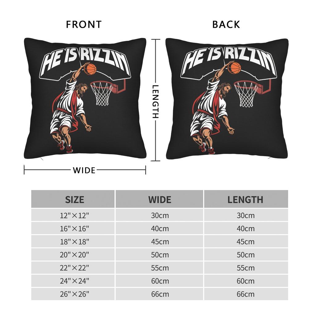 He Is Risen Boho Easter Christian Jesus Pillow Case Fashion Pillow Cover Soft Pillowcases For Chair Sofa Home Decor