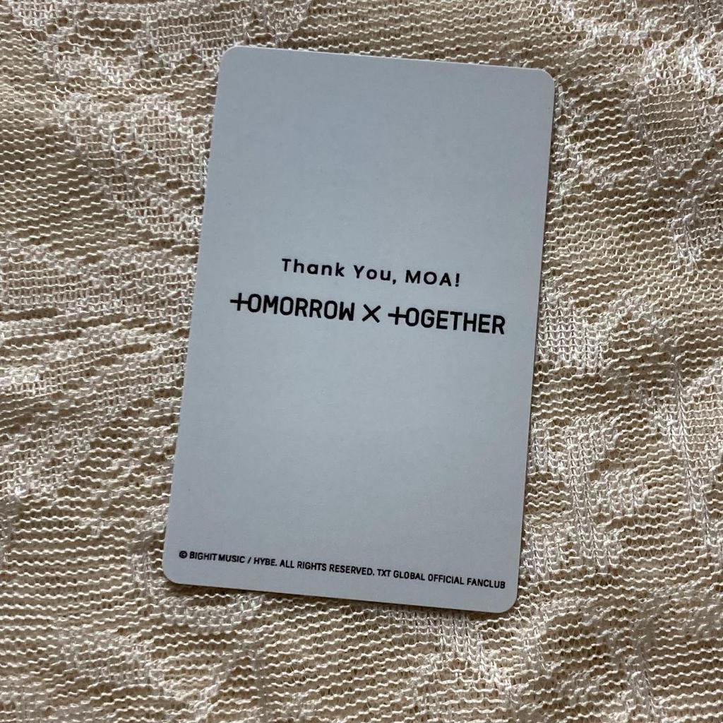 [USED] Taehyung FC Introduction TXT EP. 2 New Membership Fan Club Trading Card