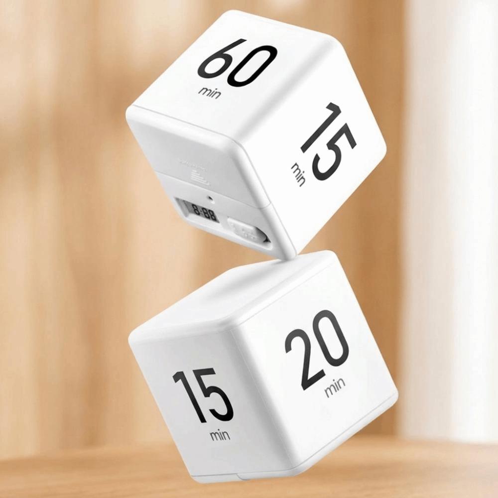 15/20/30/60 min Cube Timer LED Display Reminder Timer Durable Countdown Timer Workout Timer