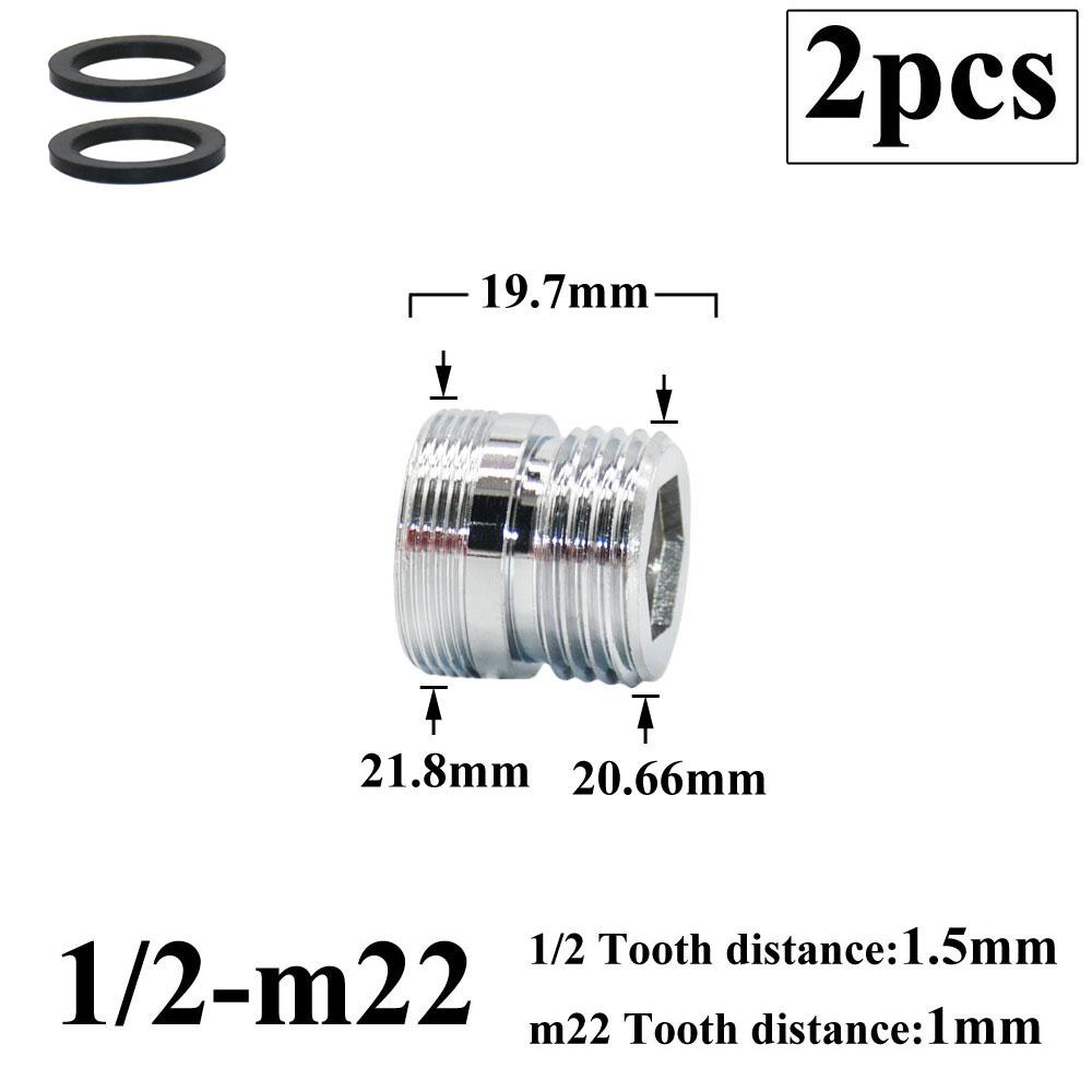 2 шт. 1/2 переходник на 16, 18, 20, 22, 24, 26, 28 мм наружная резьба адаптер для смесителя кухня ванная комната латунные фитинги для барботера вода соединение