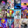 5D Diamond Painting Kit Peacock Elephant Animal Mosaic DIY Dandelion Diamond Embroidery Rhinestone Home Decoration