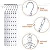Metal Clothes Market Store Display Hanging Chain Hooks Ring Hanger Household Tools