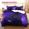 1PC KPop Demon Hunters pattern Bedding Quilt Set Quilt Cover Pillowcase Home Decoration (1 * duvet cover + 2 * pillowcase, without core)