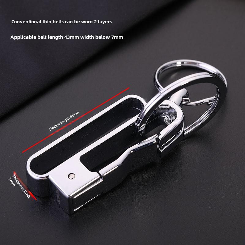 Zhongbang Мужской креативный металлический двойной съемный брелок для ключей от автомобиля с защитой от потери