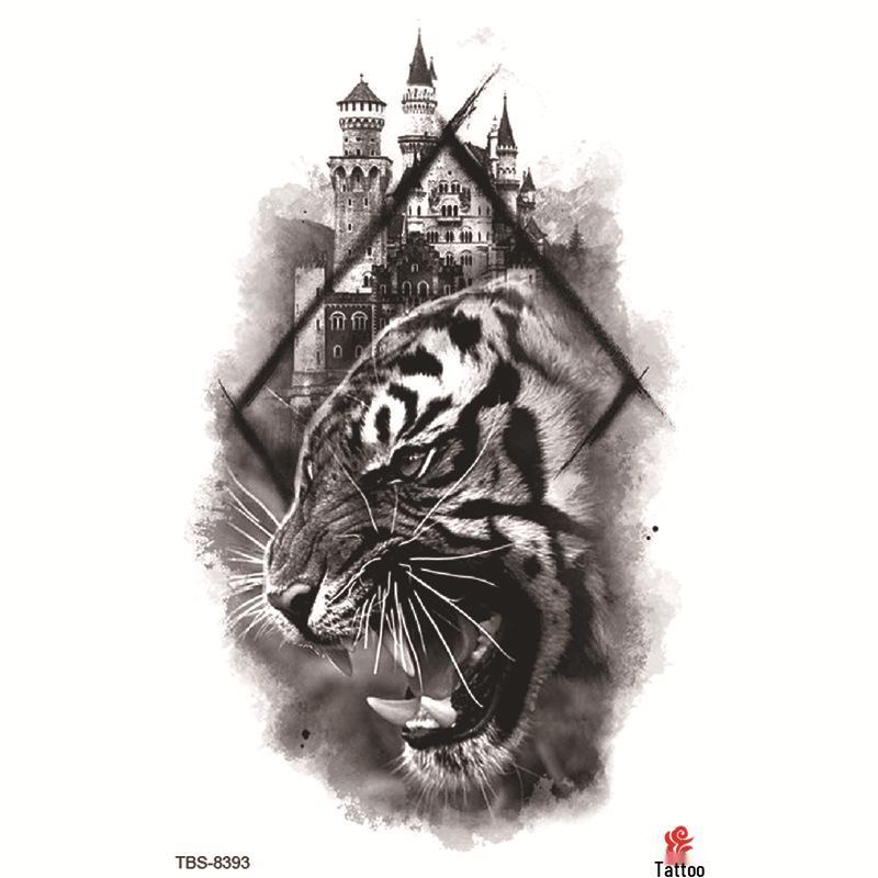 Набор маленьких водостойких тату-наклеек с тотемами и символами для предплечья