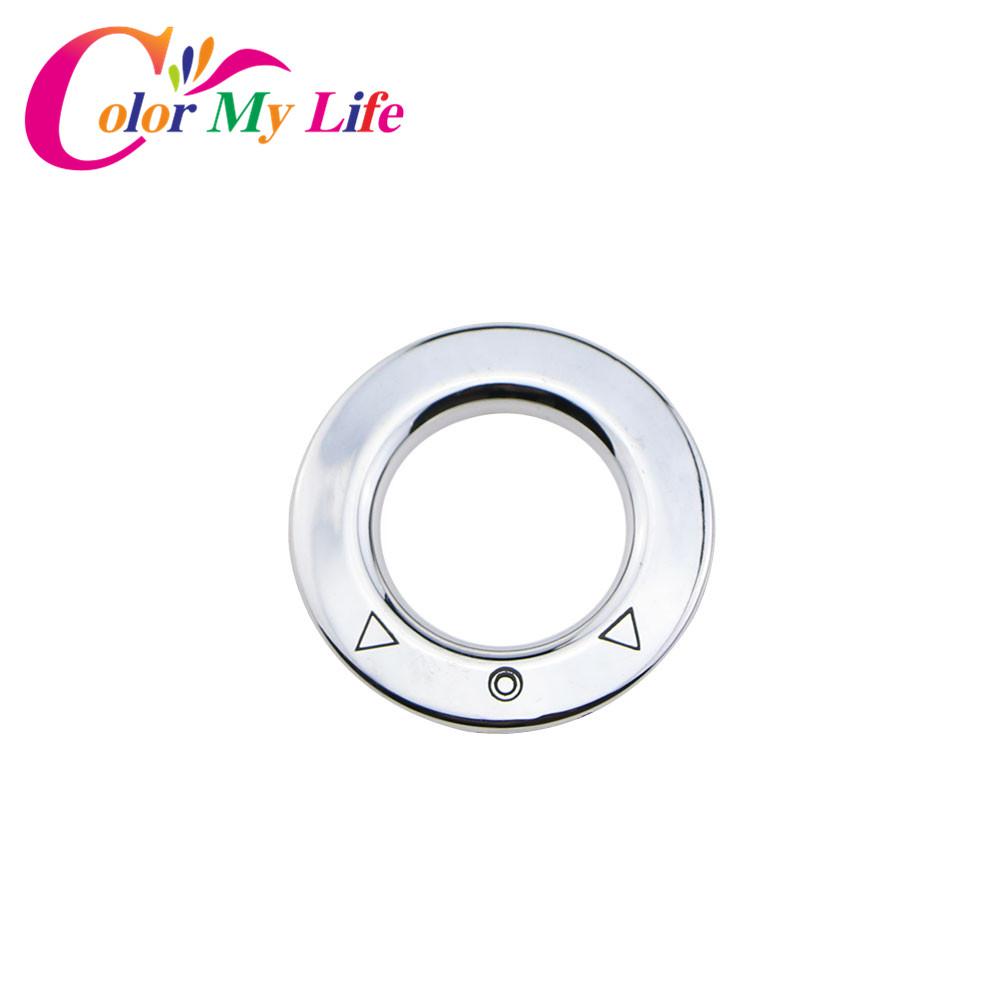 Color My Life ABS хромированная ручка регулировки зеркала заднего вида, зеркало заднего вида, круглые наклейки с блестками для Ford New Fiesta