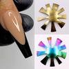 2021 New Nail Beauty Template Irregular DIY Stainless Steel French Nail Plate Model for Beauty