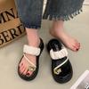 Fashion Women Clip Toe Platform Sandals 2024 Summer Thick Sole Wedges Beach Slippers Woman Anti-Slip High Heels Female Flip-Flops Slides