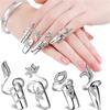 Opening Ring Girl Gift Zinc Zinc Alloy Finger Ring Fashion Jewelry Fingernail Protective Women Nail Ring