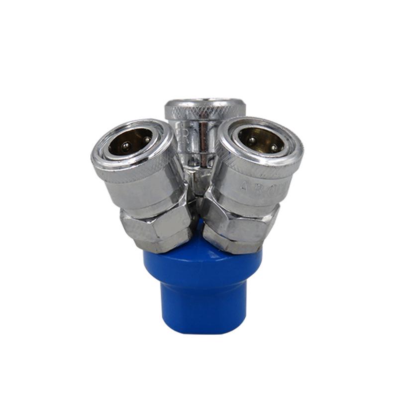 High-Quality Pneumatic C-Type Round Air Pump Splitter/Compressor Branch Connector