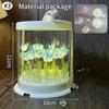 Ручная поделка DIY Куб-ночник Цветок Тюльпан Набор материалов для DIY Креативный подарок на День Рождения, День Матери Имитация Цветочная коробка-торт