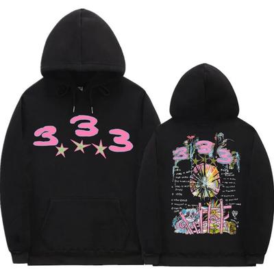 Bladee 333 Hip Hop Trend Skate Drain Gang Толстовка Топы Унисекс Хипстерская Повседневная толстовка Унисекс Женская мода Толстовки с художественным смыслом