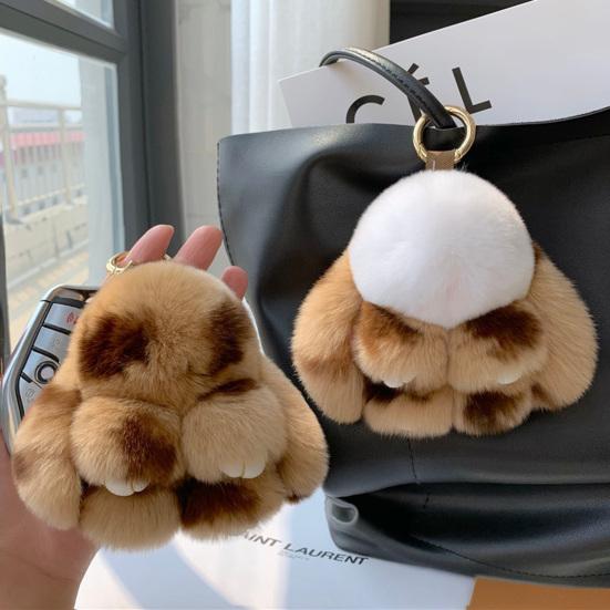 Плюшевый кролик, супер милый кролик, мягкая подвеска из искусственного меха, кукла, плюшевая игрушка