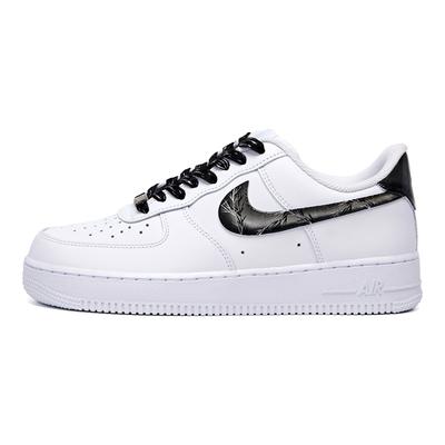 Air Force 1 Устойчивые к износу и легкие Низкие кеды для скейтбординга Унисекс Белый Черный 315122-111(Команда943-)