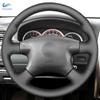For Nissan Almera N16 X-Trail T30 Primera P12 Terrano 2 Pathfinder For Renault Samsung SM3 Steering Wheel Black Leather