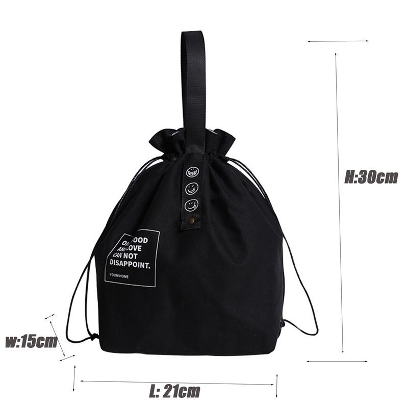 Reusable Lunch Bags Insulated Lunch Bags Canvas Cotton Travel Food Bags Picnic Reusable for Women, Men, Kids