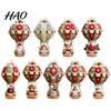 Holiday Handmade Gift Sets DIY Christmas Hot Air Balloon Hanging Ornament Kit, 3D Fabric Craft Festive Home Decor Ornaments Project with Santa