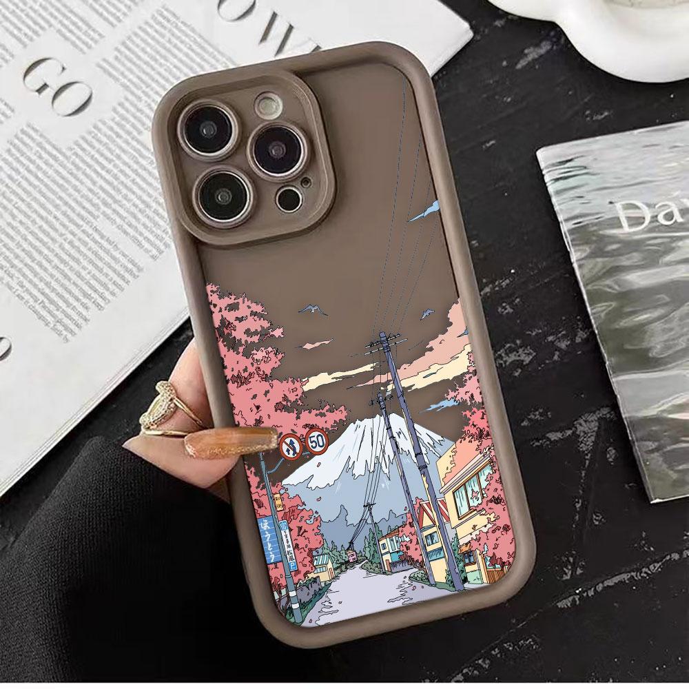 Beautiful Art Scenery Phone Case For iPhone Apple 17 AIR 16 16E 11 12 13 14 15 XR Plus Pro Max DIY Case TPU Shockproof Cover