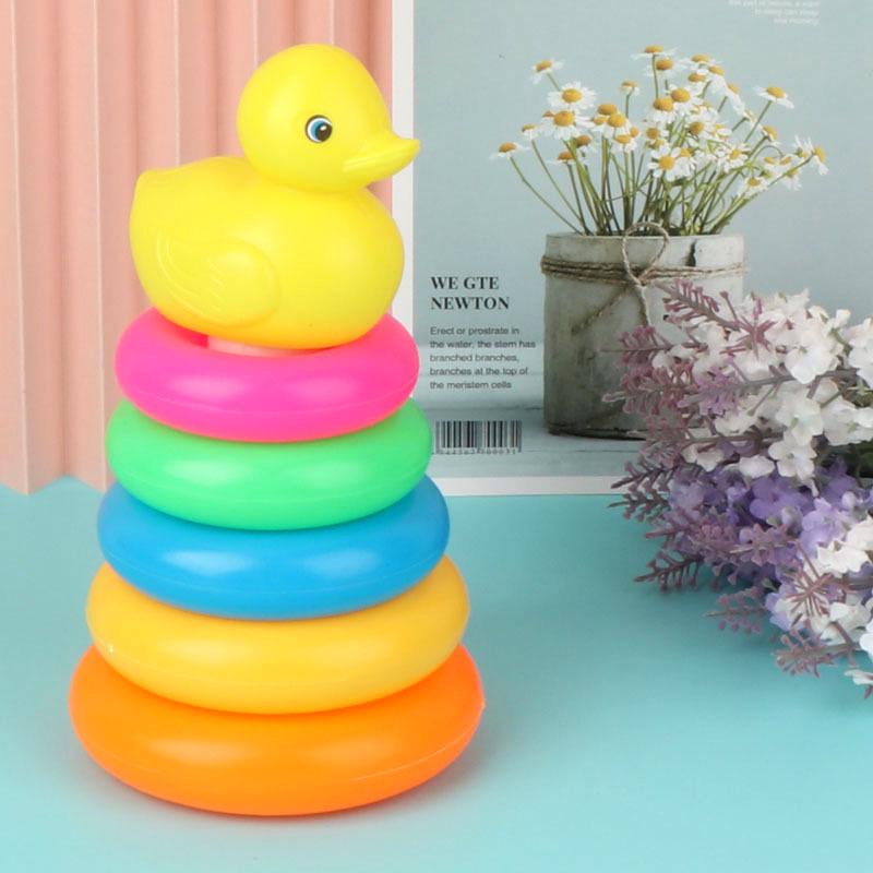 Little Duck Ring Toss Stacking Game for Ages 3-7 – Creative DIY Educational Pretend Play Toy