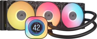 Corsair ICUE LINK TITAN 360 Радиатор RX ARGB Корпусный вентилятор с ЖК-экраном Водяное охлаждение Процессорный кулер Черный CW-9061023-WW