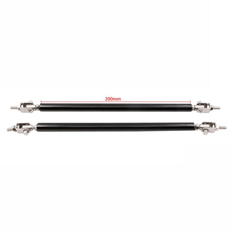 Car Front Bumper Lip Splitter Rod Support Bars 2Pcs Adjustable Stainless Steel for Reinforcing Front Splitter and Rear Diffuser