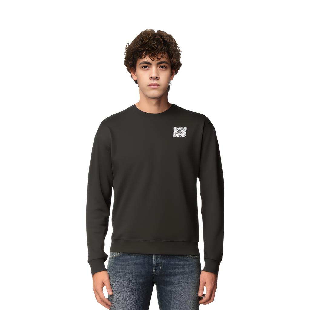 EMPORIO ARMANI EA7 SS23 Sweatshirt Men's Black 3RUM14-PJNWZ-1200