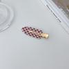 Red Eyecatching And White Plaid Hair Claws For Women Handmade Quality Pvc Stylish Accessories Hair