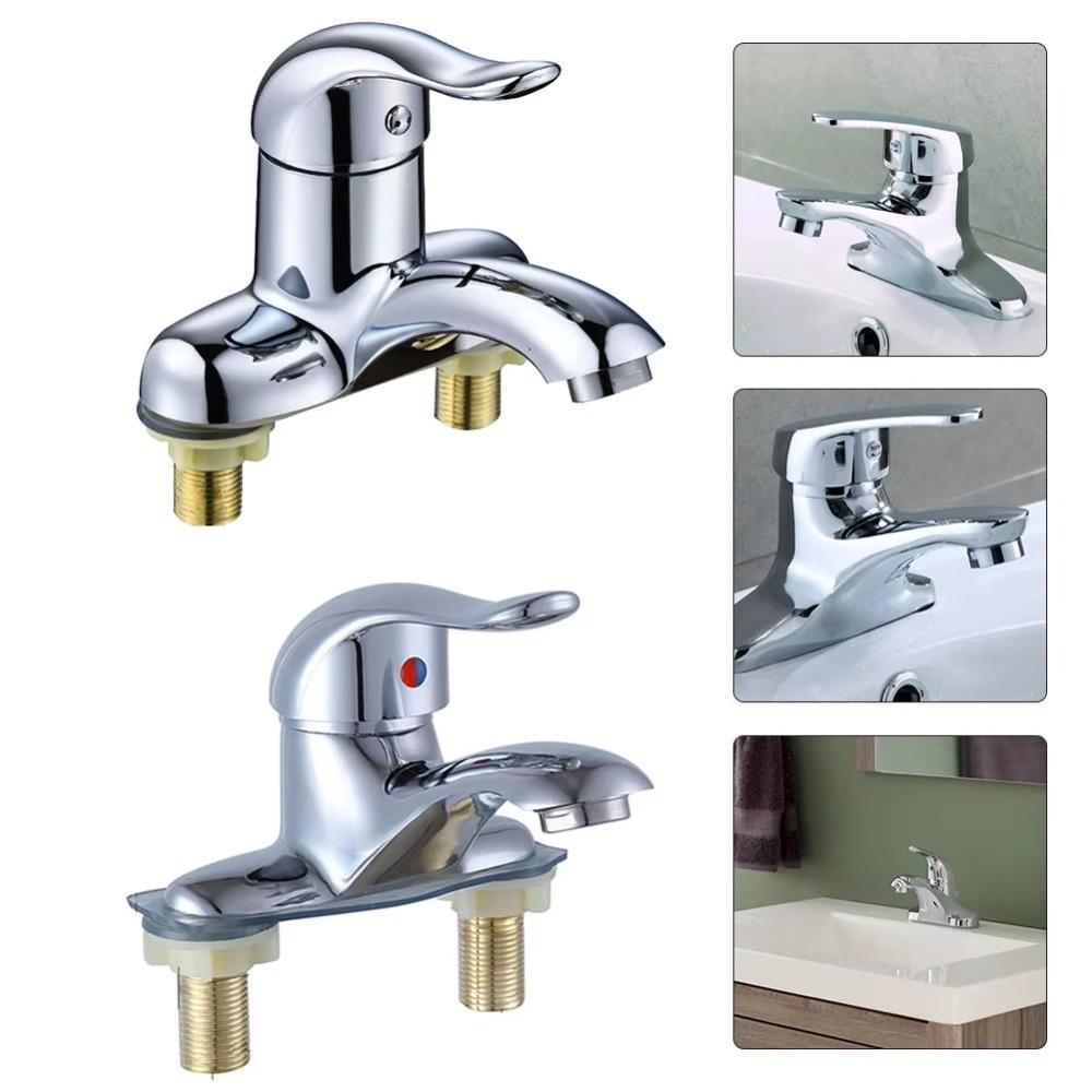 Quick Open Bathroom Taps Hot and Cold Wash Sink Tap Modern Basin Faucet