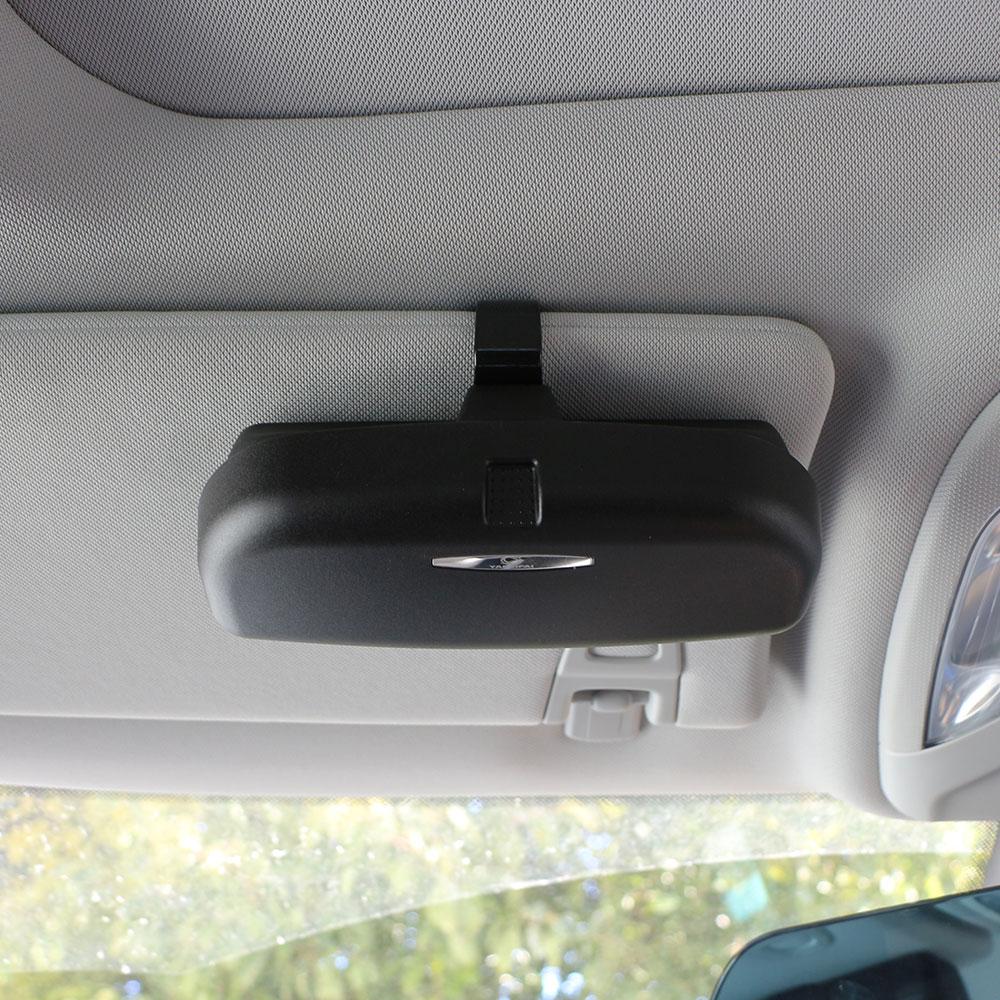 New Sun Visor Car Glasses Sunglasses Holder Case for Skoda Octavia Yeti Roomster Fabia Rapid Superb Kodiaq Karoq