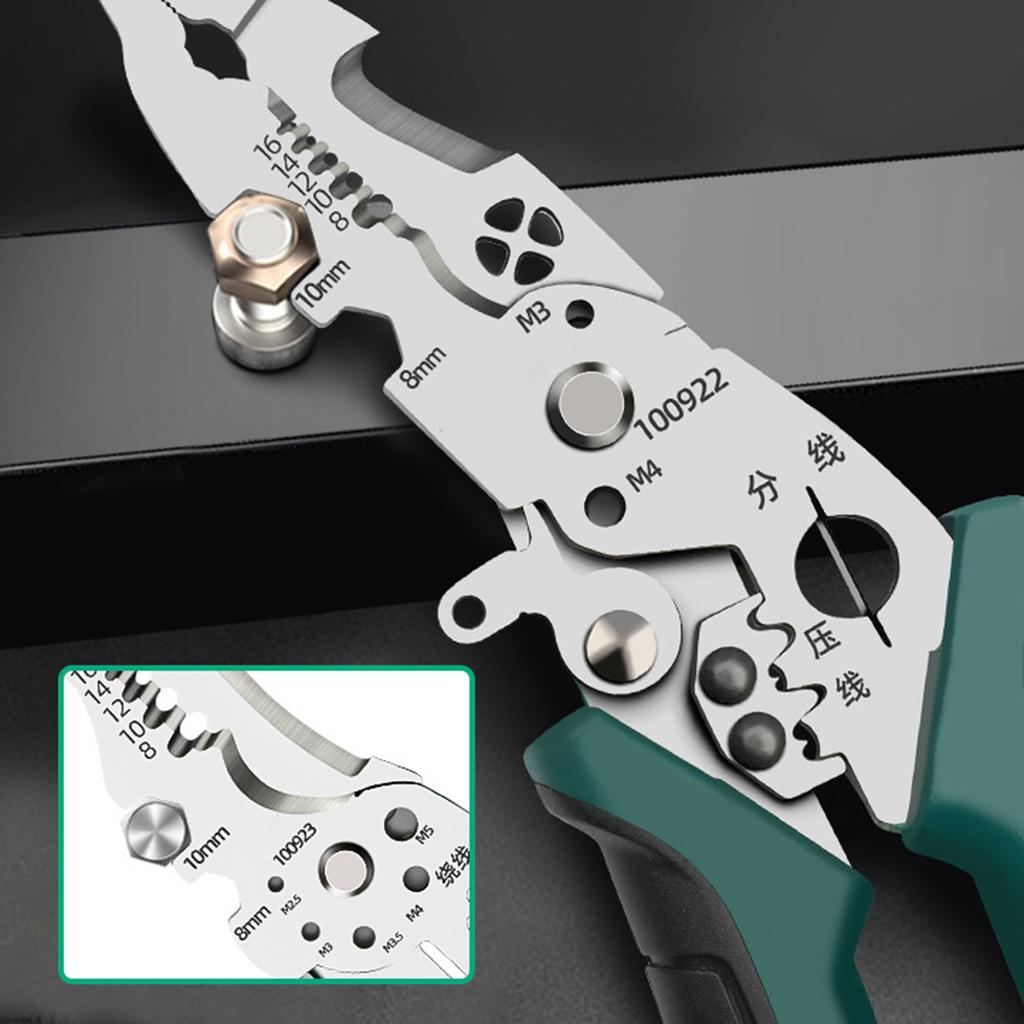 Multipurpose Cable Stripper Tools High-Carbon Steel Heavy Duty Universal Crimper Cable Cutter Suitable for Home Decoration Repair