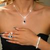 Rhinestone Women's Jewelry Set Droplet Necklace Wedding Banquet Gift  Anniversary Gift