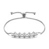 Creative and Refined Jewelry Micro Inlaid Zircon Shiny Single Row Arc Bracelet Adjustable Bracelet