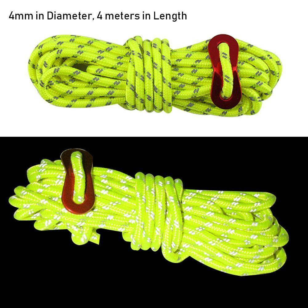4 метра ветровой трос 4 мм аксессуары для палаток высокое качество светоотражающие с крючками для кемпинга