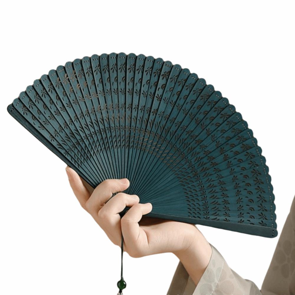 Portable Retro Hand Fan Elegant Classical Folding Fan Chinese Style Folding Bamboo Fan  Home Decor