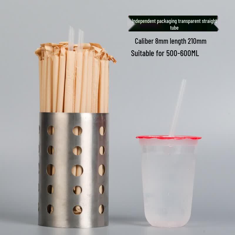 Qiwei Disposable Thin Extended Plastic Straws