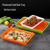 Plastic Thickened Plate for Cold Dishes, Braised Food, Hot Pot Skewers, and Vegetable Display