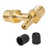 Автомобильный вентиль для шин, сердечник 1/4 NPT 1/8 NPT M10*1, винтовой вентиль для бескамерных шин мотоцикла, мониторинг давления, медный вентиль для шин