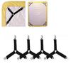 4 Pcs Triangle Bed Sheet Holders Fitted Sheet Clips Adjustable Sheet Suspenders Mattress Gripper Clips for Bed Mattress Cover