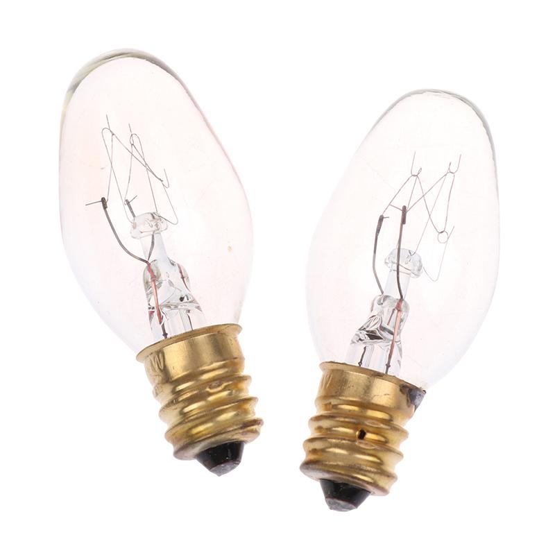 10 шт. E12 120 В 7 Вт Прозрачная лампа накаливания теплого желтого цвета для украшения, солевая вытяжка, лампа для холодильника