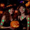 10Sheets Luminous Halloween Tattoo Stickers Ghost Pumpkin Kids Adults Halloween Party Decoration Glow In The Dark Supplies Gifts
