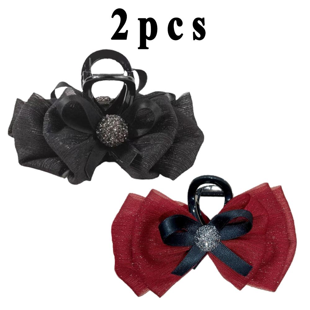 Заколка-бант ЖЕНСКИЙ Летний головной убор Мода Простой Темперамент Заколка Затылок Зажим-акула