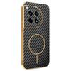 For OnePlus Ace 3 5G/12R 5G Phone Case Carbon Fiber Textured Electroplated TPU Back Cover