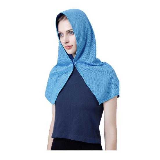 Охлаждающий капюшон с застежкой на пуговицы, УФ-защитное полотенце, быстросохнущее, портативное, унисекс, для спортзала