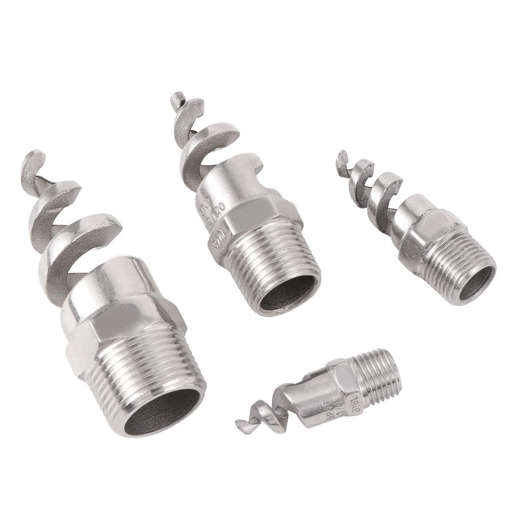 Спиральная форсунка 3/8" 1/2" 3/4"1/4" 1" Наружная резьба Нержавеющая сталь Спиральная коническая форсунка Распылитель Садовый316