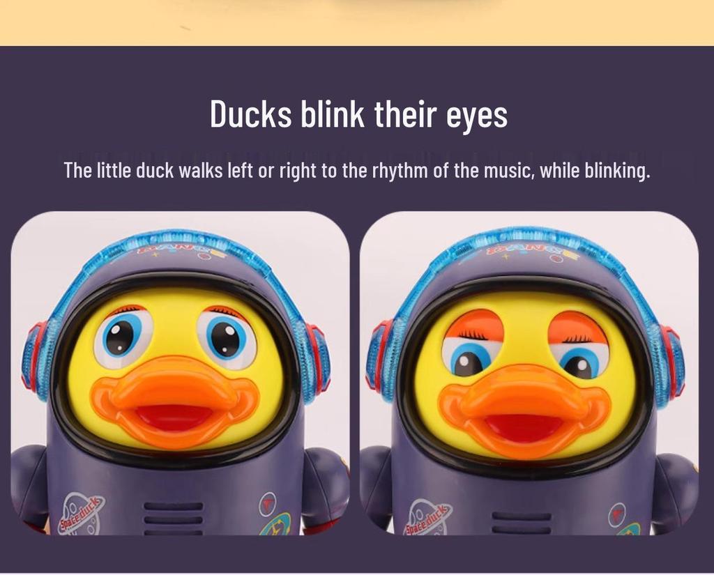 Electric Dancing Astronaut Duck Toy - Singing Robot for Babies & Toddlers (3-12 Months)
