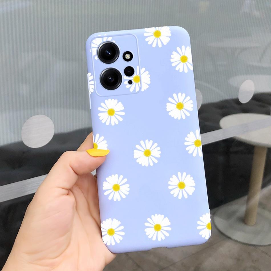 Чехол для Xiaomi Redmi Note 12 4G Note12 Pro Global Милый Подсолнух Конфетный Цвет Мягкий Силиконовый Чехол для Redmi Note 12 Pro 12Pro 5G